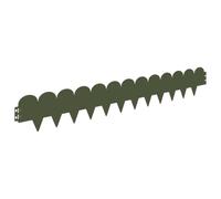 Mhdvray Bordure de Jardin Acier Flexible Vert Olive 103x15 cm 30 Pcs | Module en métal résistant pour délimiter parterre de fleurs, pelouse et allée extérieure avec élégance et simplicité.