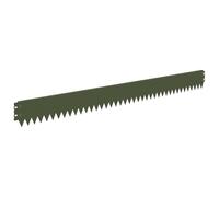 Mhdvray Bordure de Pelouse 10 pcs 103 x 10 cm Acier Vert Olive | Barrière flexible en métal thermolaqué pour délimiter parterre de fleurs, allée et massif dans votre jardin ou cour.