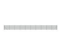 Mhdvray Clôture en Treillis Métallique avec Bride Vert 2,2x25 m, Grillage de Jardin en Acier Galvanisé Revêtu de PVC, Maille 75x50 mm pour Enclos Animaux et Délimitation de Terrain