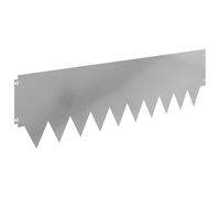 Mhdvray Lot de 20 Bordures de Pelouse Métal Argenté 103x30 cm | Séparation flexible pour parterre de fleurs, pelouse et allée. Panneaux en acier emboîtables sans outils.