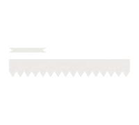 Mhdvray Lot de 50 Bordures de Jardin en Acier Blanc 100x15 cm | Délimitation nette pour parterre de fleurs, allée et terrasse extérieure. Métal résistant assurant une finition moderne.