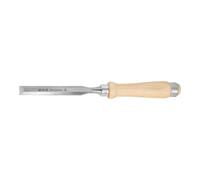 Ciseau à bois MHG avec manche en bois, largeur de coupe : 16 mm