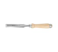 Ciseau à bois MHG avec manche en bois, largeur de coupe : 20 mm