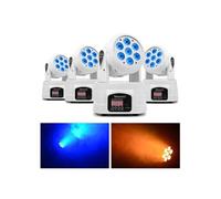 BeamZ MHL74 - 4 x Lyres Wash 7x LED RGBW 10W - Blanc Blanc