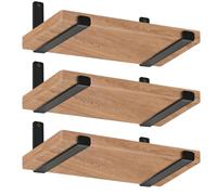 MHMYDZ Paquet de 6 - 11,25 "L x 6" H x 1,5" WJ Support d'étagère à lèvre Support d'étagère flottant en fer pour ferme industrielle rustique Support d'étagère en métal Support d'étagère en métal