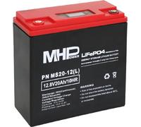 MHPower MS20-12(L) Batterie au lithium LiFePO4 12 V/20 Ah, borne LC1 - M5 ; MS20-12(L)