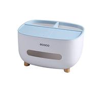 MHTECH Boîte à Mouchoirs Multifonction, Bleu | Porte-stylo, Porte-télécommande, Boîte de rangement, Cosmétiques