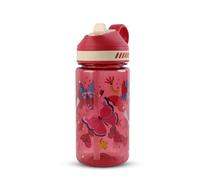 MHwan Gourde Enfant, 380ml, Robuste, Incassable, Anti Fuite, Sans BPA, Ouverture par Simple Pression, Facile à Nettoyer, avec Paille, Idéale pour l'École et l'Extérieur