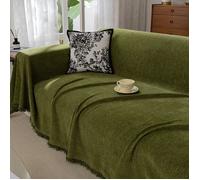 MHY® serviettes de canapé, toutes les saisons, couvercle de canapé, couvercle de canapé, lave-linge, vert, 180 * 130cm