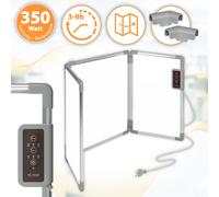 Mi-Heat Chauffage Infrarouge Panneau Chauffant Pliable 350W Blanc 3 Niveaux