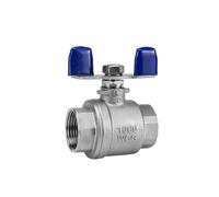 Mi-robuste 1/4 "3/8" 1/2 "3/4" 1 "BSPT robinet à tournant sphérique d'arrêt à Port complet 304 316 acier inoxydable eau gazole poignée papillon