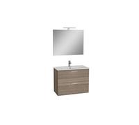 mia meuble 79x61x39,5 cm pour salle de bain avec miroir, lavabo et éclairage led, cordoba (miaset80c)