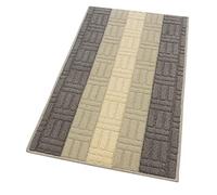 Mia Tapis de cuisine avec bordure absorbante, tissage 3D, différentes tailles et couleurs, multi-usages, aussi pour salle de bain, chambre, couloir, 100 % fabriqué en Italie 50x80 cm beige