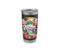 Miami, Floride, Floride, États-Unis, Plages tropicales, A1A, Stone Crabes Gobelet isotherme en acier inoxydable double paroi