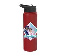 Miami Vice Let’s Hit It Airbrush Diamond Stainless Steel Insulated Water Bottle