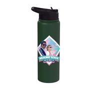 Miami Vice Let’s Hit It Airbrush Diamond Stainless Steel Insulated Water Bottle