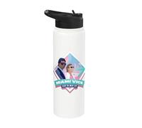 Miami Vice Let’s Hit It Airbrush Diamond Stainless Steel Insulated Water Bottle