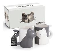 MIAMIO - tasses chat 350 ml pour la maison | Tasses chat en céramique pour café et thé, 350 ml, . Une solution élégante et fonctionnelle pour la table.