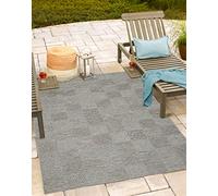 Mia's Teppiche Adora - Tapis Moderne, Style Boho, adapté à l'intérieur et à l'extérieur, idéal pour la Cuisine et la Salle à Manger, Gris-Beige, 120x160cm