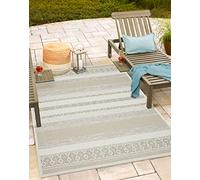 Mia's Teppiche Adora - Tapis Moderne, Style Boho, adapté à l'intérieur et à l'extérieur, idéal pour la Cuisine et la Salle à Manger, Beige, 120x160cm