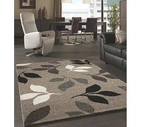 Mia's Teppiche Clara Tapis De Salon Beige/Feuille 80x150 cm Frisé