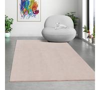 Mia's Teppiche Comfort Tapis Moderne Moelleux à Poils Courts, Dessous antidérapant, Lavable à 30 degrés, Super Doux, Aspect Fourrure, Rose, 120 x 160 cm