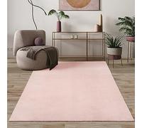 Mia's Teppiche Comfort Tapis Moderne Moelleux à Poils Courts, Dessous antidérapant, Lavable à 30 degrés, Super Doux, Aspect Fourrure, Rose, 80 x 150 cm