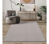 Mia's Teppiche Comfort Tapis Moderne Moelleux à Poils Courts, Dessous antidérapant, Lavable à 30 degrés, Super Doux, Aspect Fourrure, Sable, 60 x 110 cm