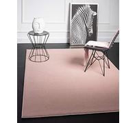 Mia's Teppiche Emma Tapis Salon, Courte Pile, 120 cm Rond, Rose