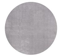 Mia's Teppiche Olivia pour Salon/Chambre à Coucher - Lavable - 120 cm Rond, Gris