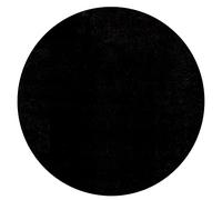 Mia's Teppiche Olivia pour Salon/Chambre à Coucher - Lavable - 120 cm Rond, Noir