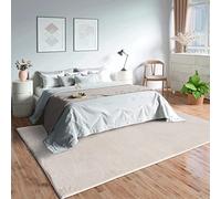 Mia's Teppiche Olivia pour Salon/Chambre à Coucher - Lavable - 80x150 cm, Creme