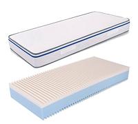 MiaSuite Easy Matelas à mémoire de Forme pour lit Simple 80 x 190 cm Hauteur 22 cm Relax orthopédique Anti-acariens Respirant