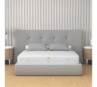 miasuite i sogni italiani Matelas à mémoire de Forme pour lit Double 160 x 195 cm, Hauteur 20 cm, revêtement Aloe Vera, hypoallergénique, Anti-acariens, indéformable. Live H20