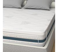 miasuite i sogni italiani Surmatelas en mousse à mémoire de forme 170x190 - épaisseur 10 cm, déhoussable en AloeVera.