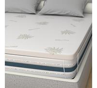 miasuite i sogni italiani Surmatelas en mousse à mémoire de forme 80x190 - épaisseur 10 cm, déhoussable en AloeVera.