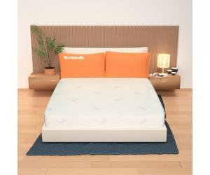 MiaSuite Matelas double 180 x 200 cm, hauteur 16 cm, orthopédique, indéformable, dispositif médical classe 1, revêtement argenté, hypoallergénique, respirant, anti-acariens, fabriqué en Italie