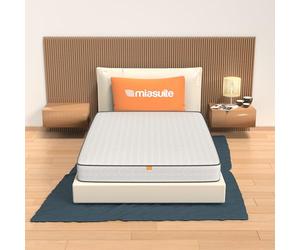 MiaSuite Matelas Mousse à Mémoire de Forme 140x190, Hauteur 20 cm - 100% Made in Italy - Anallergique, Antibactérien, Anti-acarien - Orthopédique, Dispositif Médical | Primavera