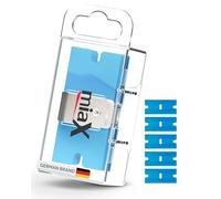 miaX Lames de Rechange en Plastique pour Grattoir Universel, Lot de 5 | 5 lames plastique, boîte distributrice, nettoyage doux, surfaces sensibles, compatibles grattoir vitrocéramique miaX