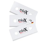 miaX Lot de 3 Lames Céramique pour Grattoir Vitrocéramique 2.0 | 3 lames céramique, résidus de colle, lavables au lave-vaisselle, inoxydables, compatibles Grattoir Vitrocéramique 2.0