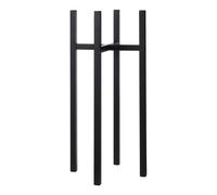 MICA Decorations Ascot XL Stand Noir 34 x 34 x 71 cm Revêtement de Pot pour Plantes, Multicolore, Unique