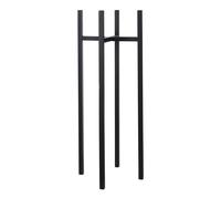 MICA Decorations Ascot Porte-Plante XL - L37,5 x l37,5 x H95 cm - Métal - Noir