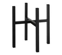 MICA Decorations Ascot Support pour Plantes XL - L 37,5 x l 37,5 x H 39,5 cm - Métal - Noir