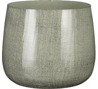 Mica Decorations Benson Pot de fleurs - H22 x Ø24 cm - Métal - Gris clair