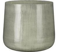Mica Decorations Benson Pot de fleurs - H24 x Ø26 cm - Métal - Gris clair