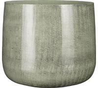Mica Decorations Benson Pot de fleurs - H27 x Ø32 cm - Métal - Gris clair