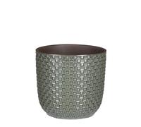 Mica Decorations Daan Pot de Fleurs - H17,5 x Ø19 cm - Vert