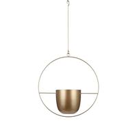 MICA Decorations Dexter Pot de Fleurs Suspendu Doré 34 x 14 x 65 cm
