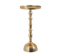 MICA Decorations Duco Table d'appoint - H54 x Ø25 cm - FSC 100% - Aluminium Recy oré