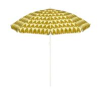 MICA Decorations Heart Parasol de Plage - H180 x Ø160 cm - Marron
